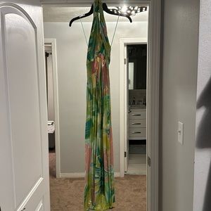 Indah Eloise XS gold panther maxi NWT